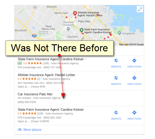 Google Local Pack Spam