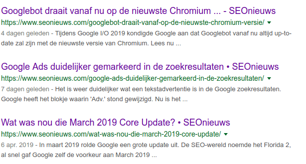 Date range als search operator